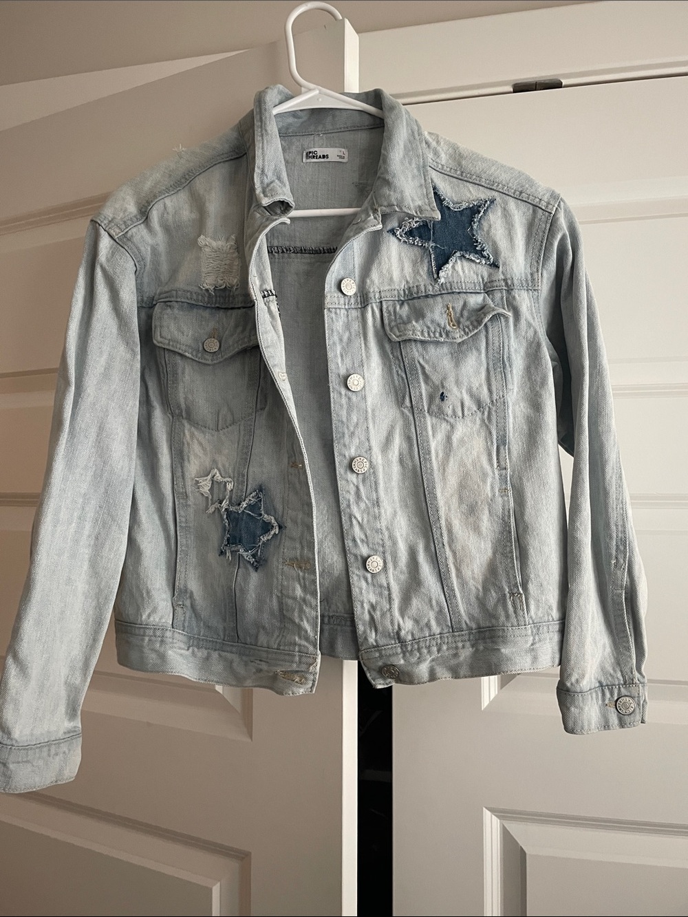 Epic Threads Light Blue Denim Jacket - Picture 1 of 5